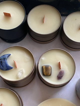 Mystery Crystal Beeswax Candles